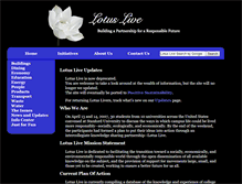 Tablet Screenshot of lotuslive.org